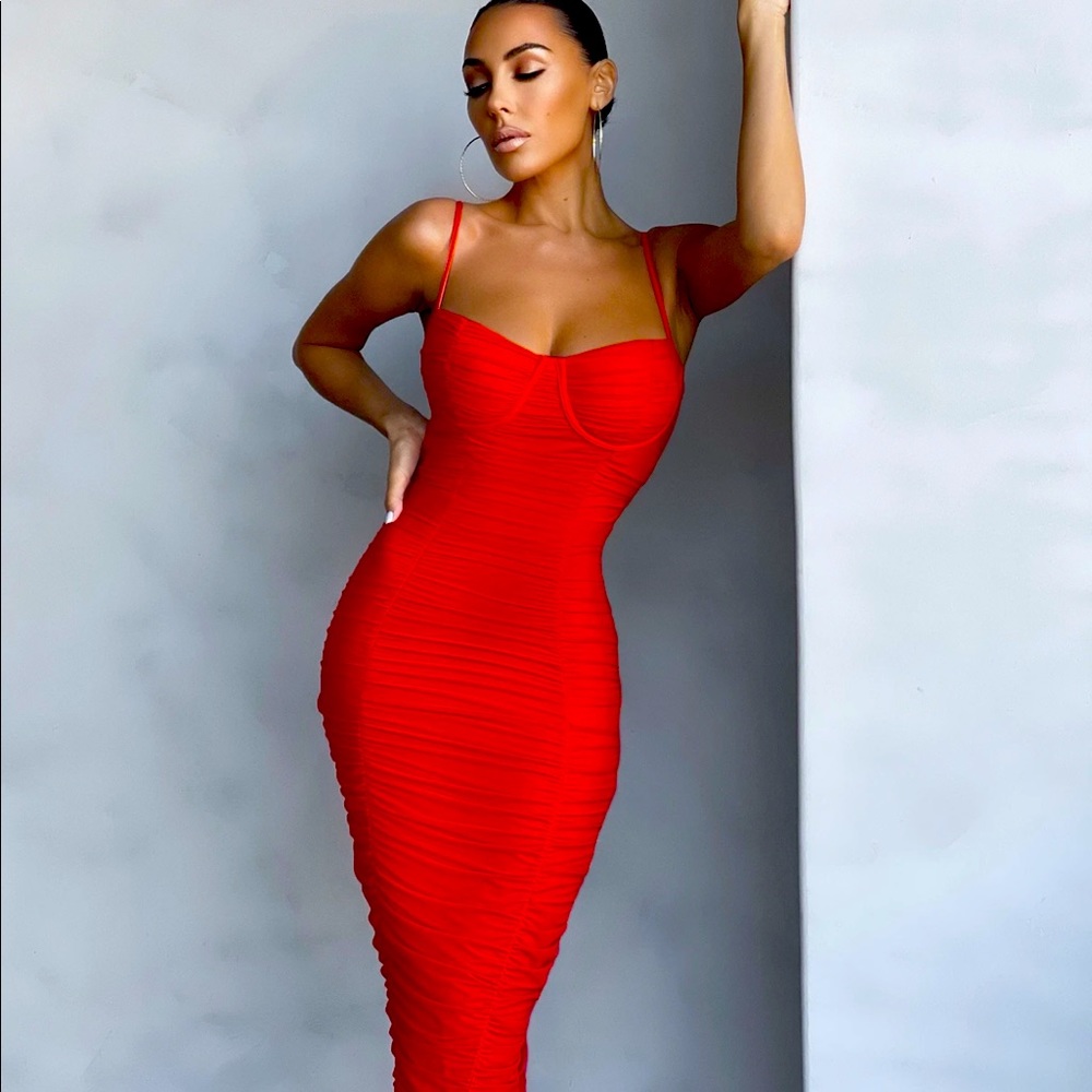Club london red dress size 6